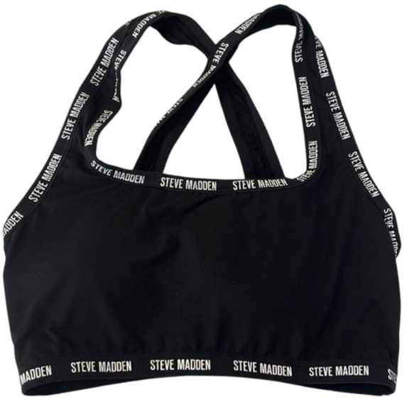 NWOT 1X STEVE MADDEN Black Removable Pads Lounge Bra - Picture 3 of 6